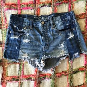 American Eagle Vintage Hi-Rise Denim Cut Offs